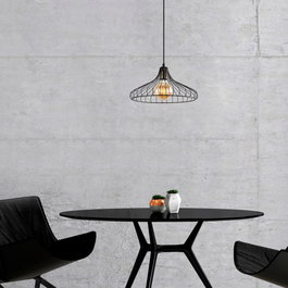 Opviq Lámpara de araña industrial ajustable Negro y Antiguo